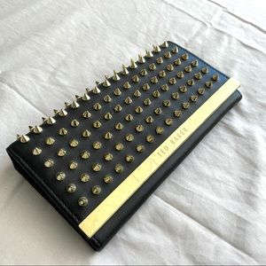 Ted Baker Gold Spiked Clutch Purse